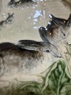 Antique Majolica Rabbit Plates Choisy le Roi France (as is) — photo 3