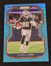 2020 Panini Prizm - Rookie CeeDee Lamb #334 Blue Wave Prizm /199 (RC)