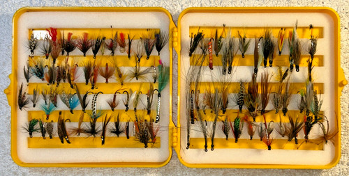 100 Trout Flies Various Patterns and Sizes Wet, Nymph, Dry and Lures