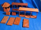 VINTAGE MARX FORT APACHE  IN REDISH BROWN Parts Only No Return