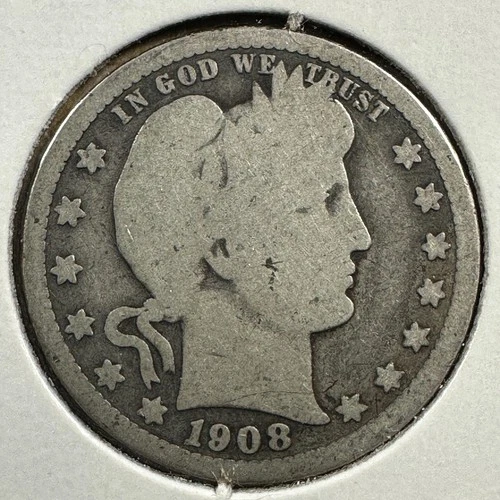 1908 25C Barber Quarter (88504)