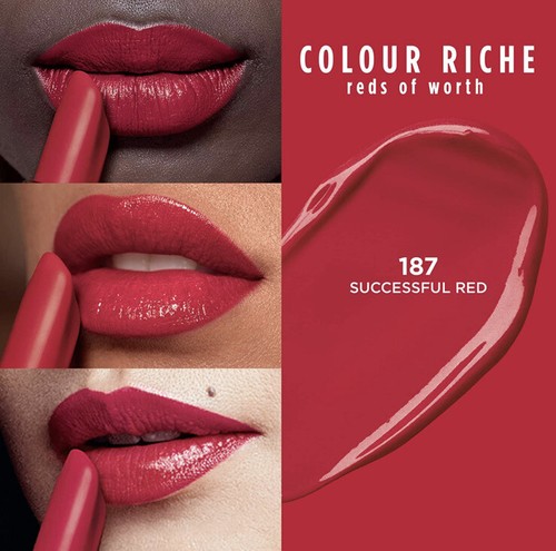 L'Oreal Paris Colour Riche Original Satin Lipstick 187 Successful Red NEW - Picture 2 of 4