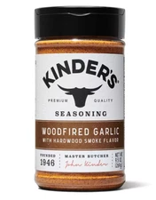 Kinder's Woodfired Garlic Seasoning, 9.5 oz. Each PACK OF 2  (FREE SHIPPING)