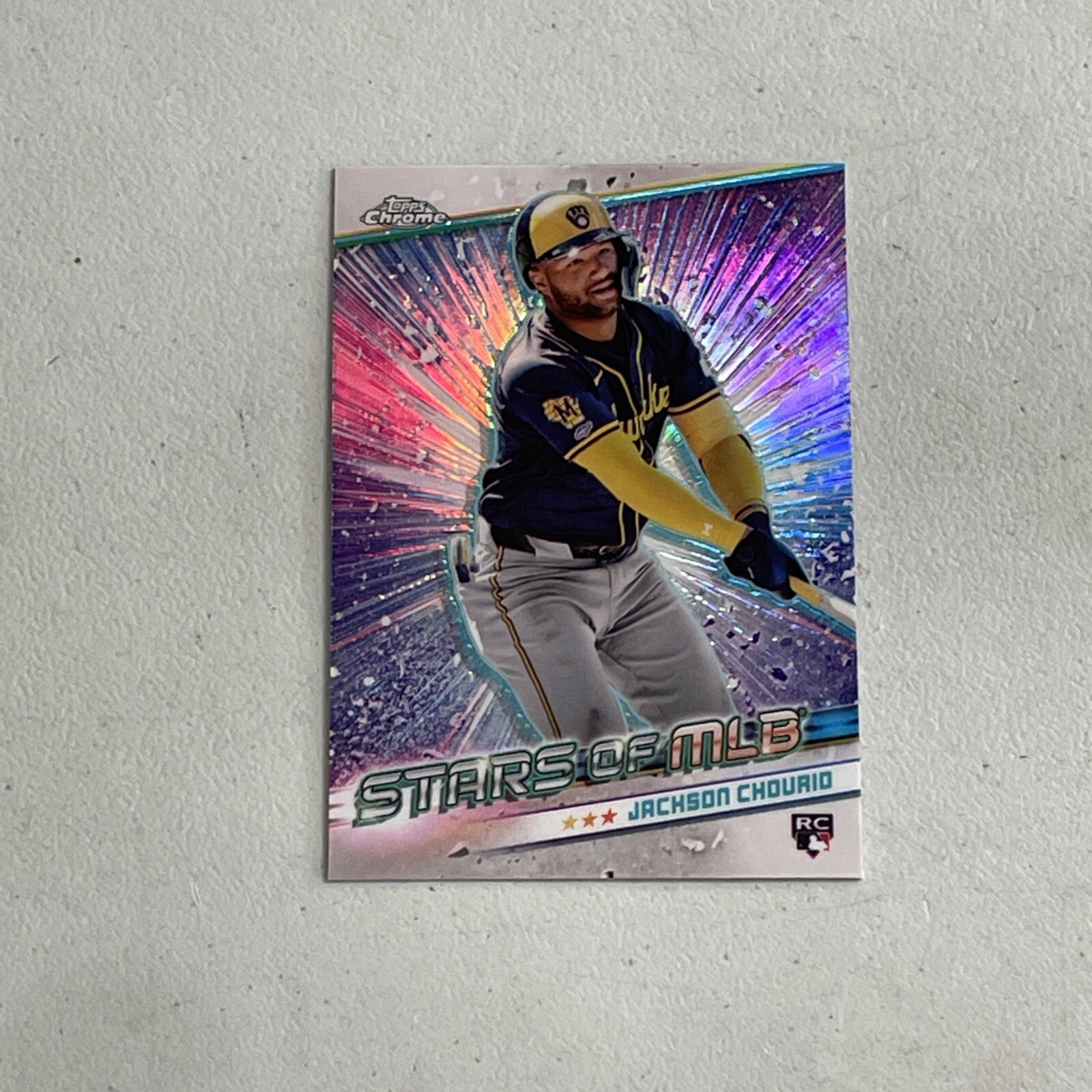 2024 Topps Chrome Update Series Stars of MLB Card #CSMLB-84 Jackson Chourio RC