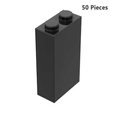 22886 Brick 1X2X3 Black Bricks 50 Pieces Bricks, Pieces & Parts 100% Compatible