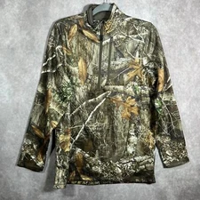 Magellan Outdoors Hunt Gear Sweatshirt Mens Small Brown Realtree Camouflage 