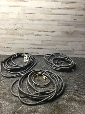 Lot of 3 TecNec High Res Video Cable 24ft Long TN-CCOAM  19 Pin AMP Connector