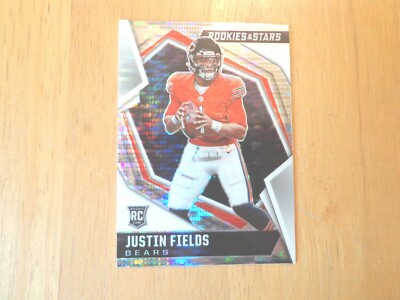 2021 Rookies & Stars Pulsar Prizm Justin Fields #104 Bears ROOKIE CARD 