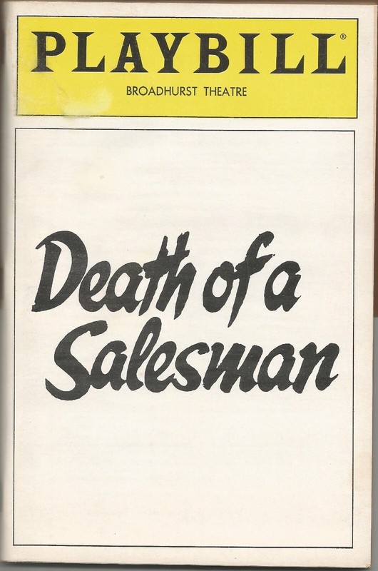 Death of a Salesman 1984 Broadway Playbill Dustin Hoffman Linda Kozlowski