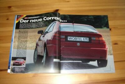 Autozeitung 14323) Interessante Neuvorstellung VW Corrado G60 mit 160PS inkl. P