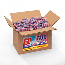 9 kg ca. 500 St&uuml;ck GO clean! Compact 18g Sp&uuml;lmaschinentabs in Aufrei&szlig;folie