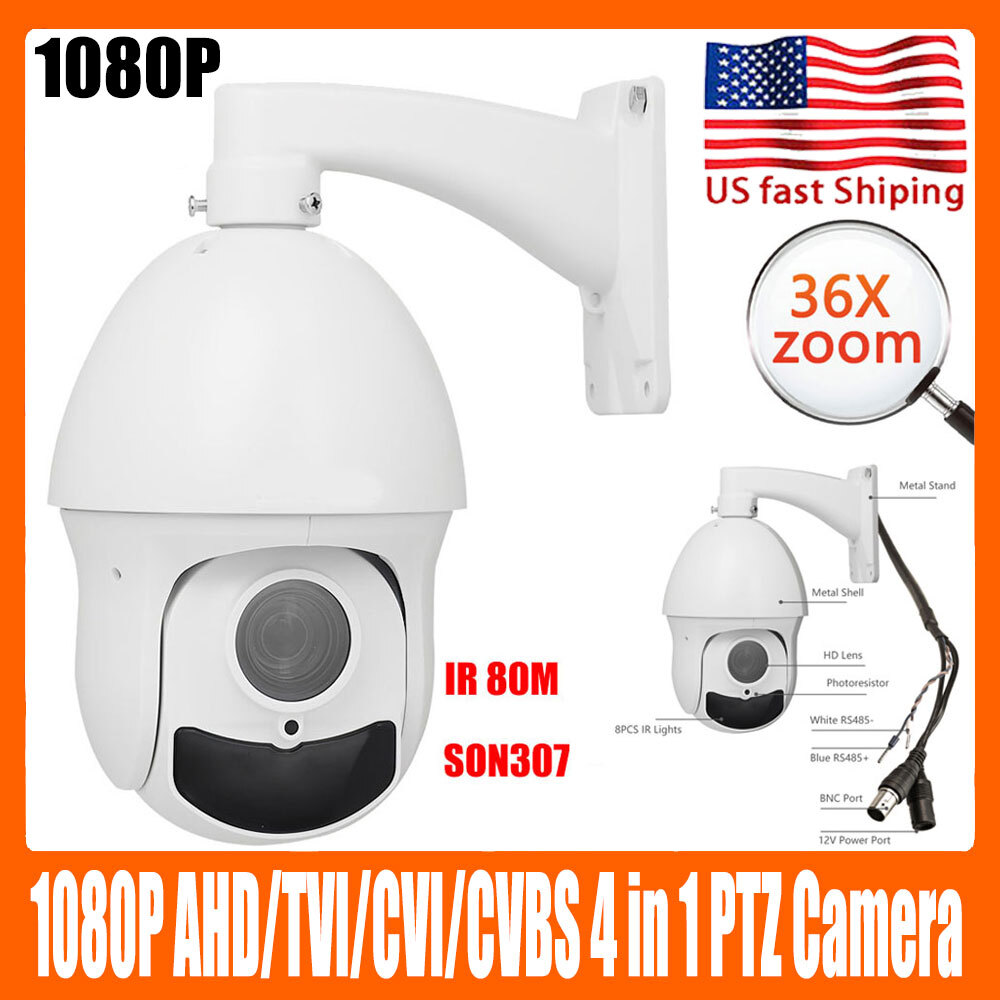 SONY307 36X Zoom 1080P AHD PTZ Speed Dome Camera Support CVI