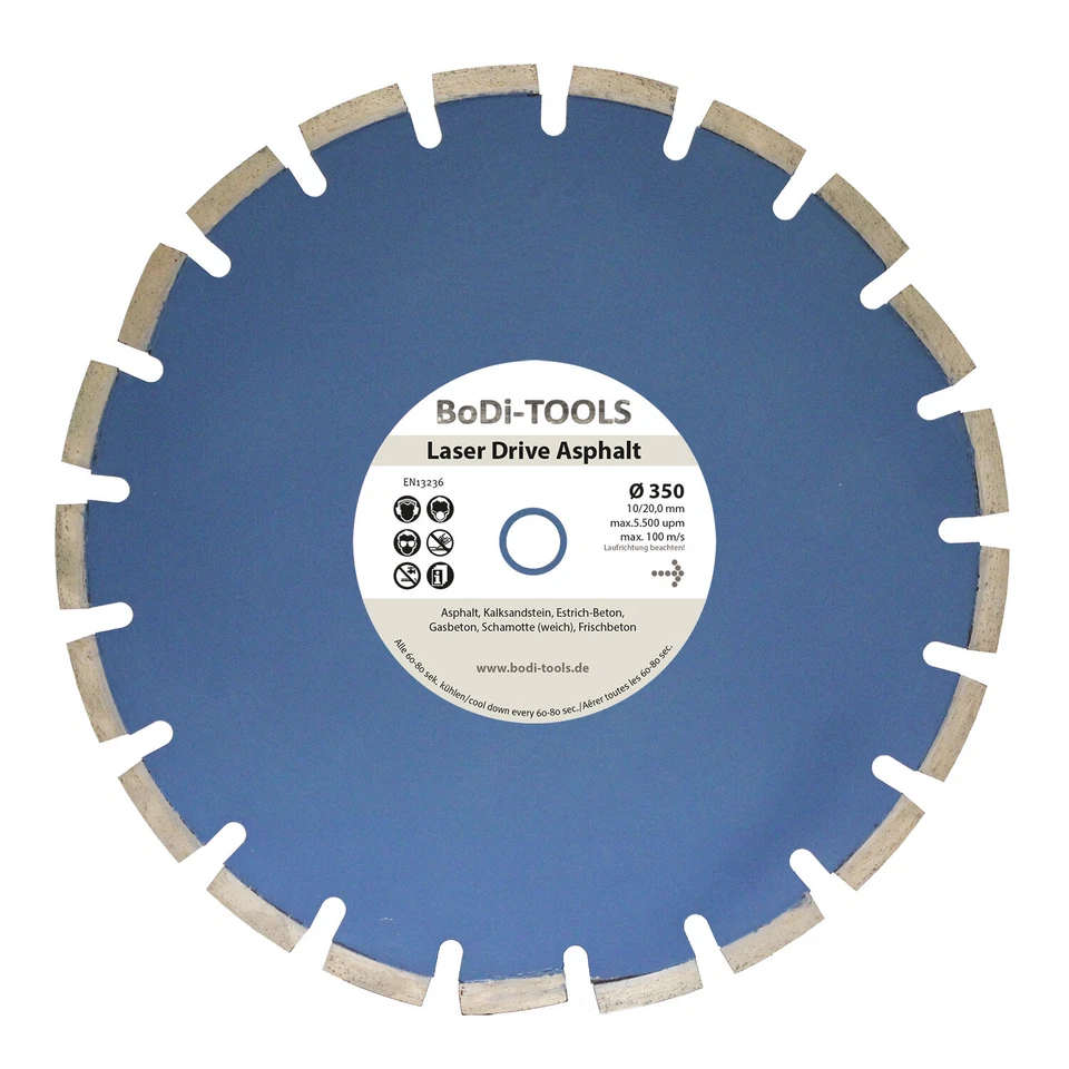 BODI-TOOLS Diamant-Trennscheibe Laser Asphalt 350x20,0 Diamant-Scheibe abrasives Material