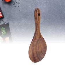 Rice Paddle Wooden Serving Spoon Rice Scoop Cookware Tableware Home Acc AC
