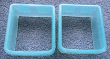 2 x Square Plastic Fridge Dividers Partiton Organiser for Condiments Bottles