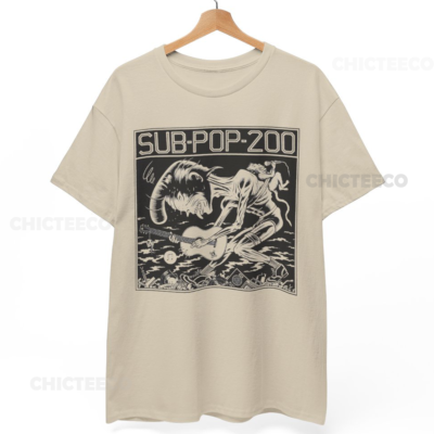 vintage sub pop Tシャツ NIRVANA  cobain Sub Pop 200 Shirt Kurt Cobain Nirvana Grunge 90s Music Unisex Tee