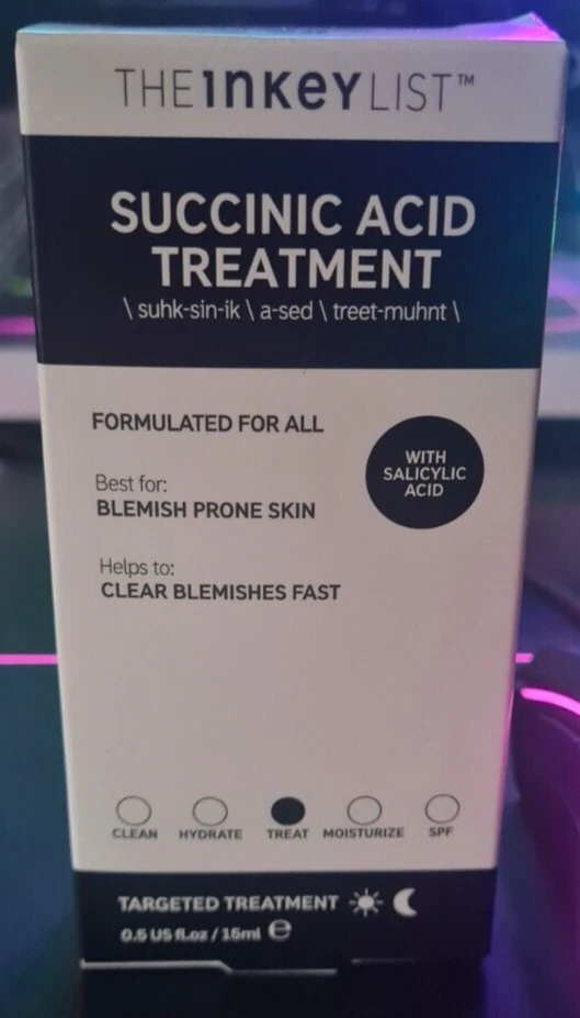The Inkey List Succinic Acid Treatment Salicylic Acid 15ml CHEAPEST ON EBAY
