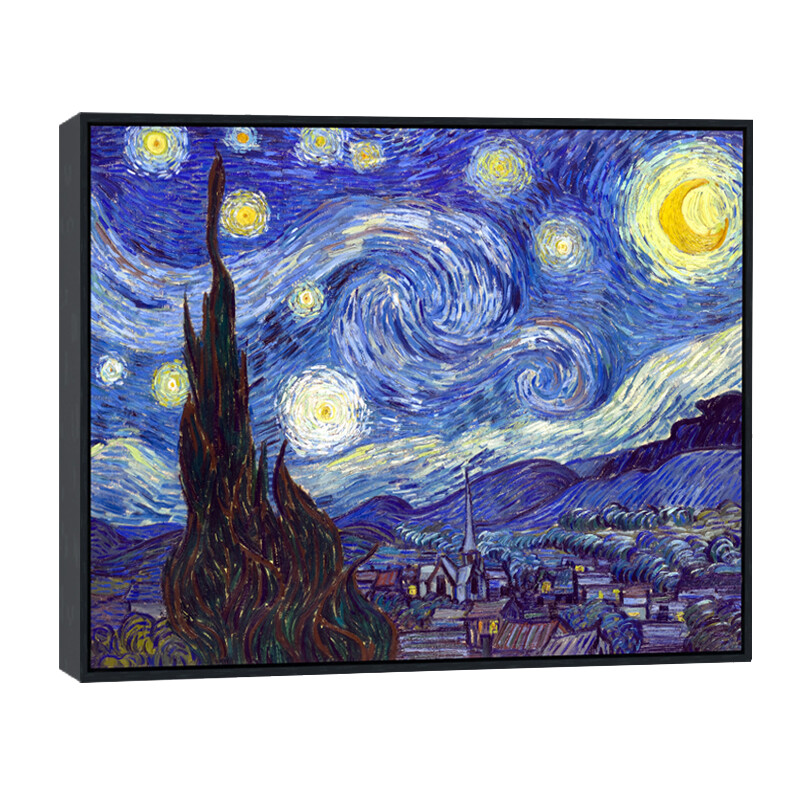 Black Framed Van Gogh Painting Repro Wall Art Prints Home Decor