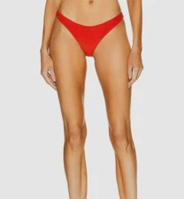 $97 Jade Swim Women's Orange Most Wanted Bikini Bottom Swimwear Size Medium