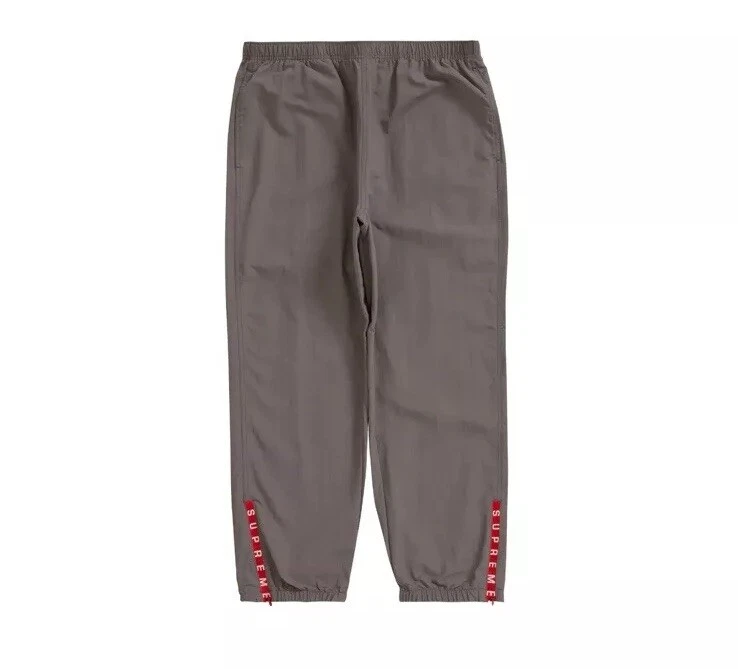 Pantalon d'échauffement Supreme gris foncé SS22 RARE 