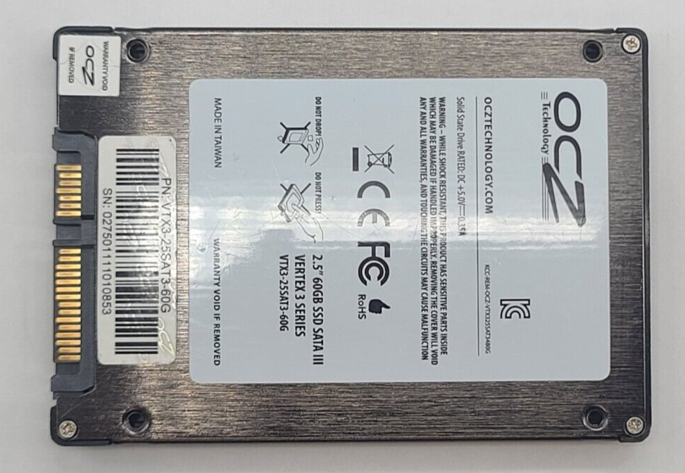 Ssd Review Ocz Vertex 60gb OCZ Vertex Sata Lll SSD 60GB VTX3