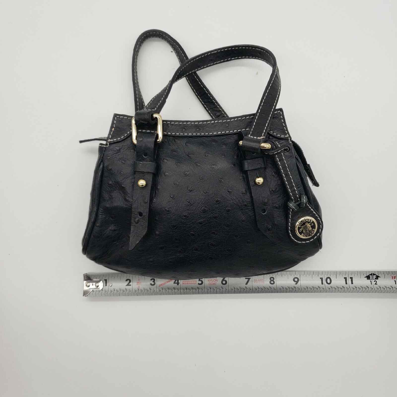 Dooney & Bourke Small Black Ostrich Finish Leather Purse NEW with Registration eBay