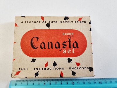 CANASTA SPIELKARTEN SET BARDEBRIDGE BARDEN VINTAGE ORIGINAL PLAYING CARDS NEU