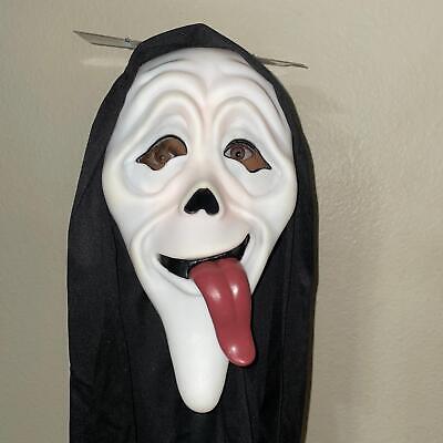 SCARY MOVIE WASSUP! GHOST FACE STONED TONGUE COSTUME MASK 2023 TAG FW8511WU