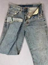 Japanese Selvedge Jeans Mens 28x30 Dirty Wash Out Distresssed Thrashed Destroyed
