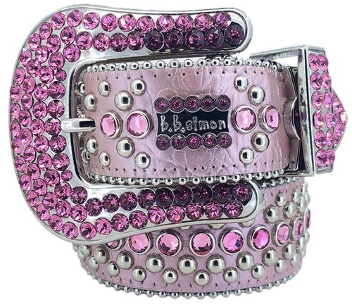 BB Simon Swarovski Crystal Pink Leather 