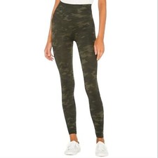 SPANX Look at Me Now green camo high waist leggings S