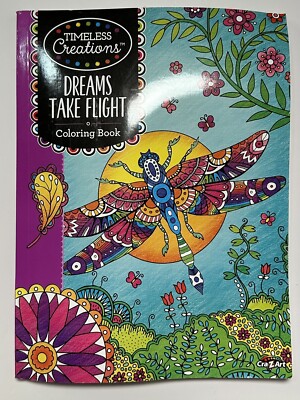 Cra-Z-art Dreams Take Flight Adult Coloring Book 2018 Timeless Creations Guide