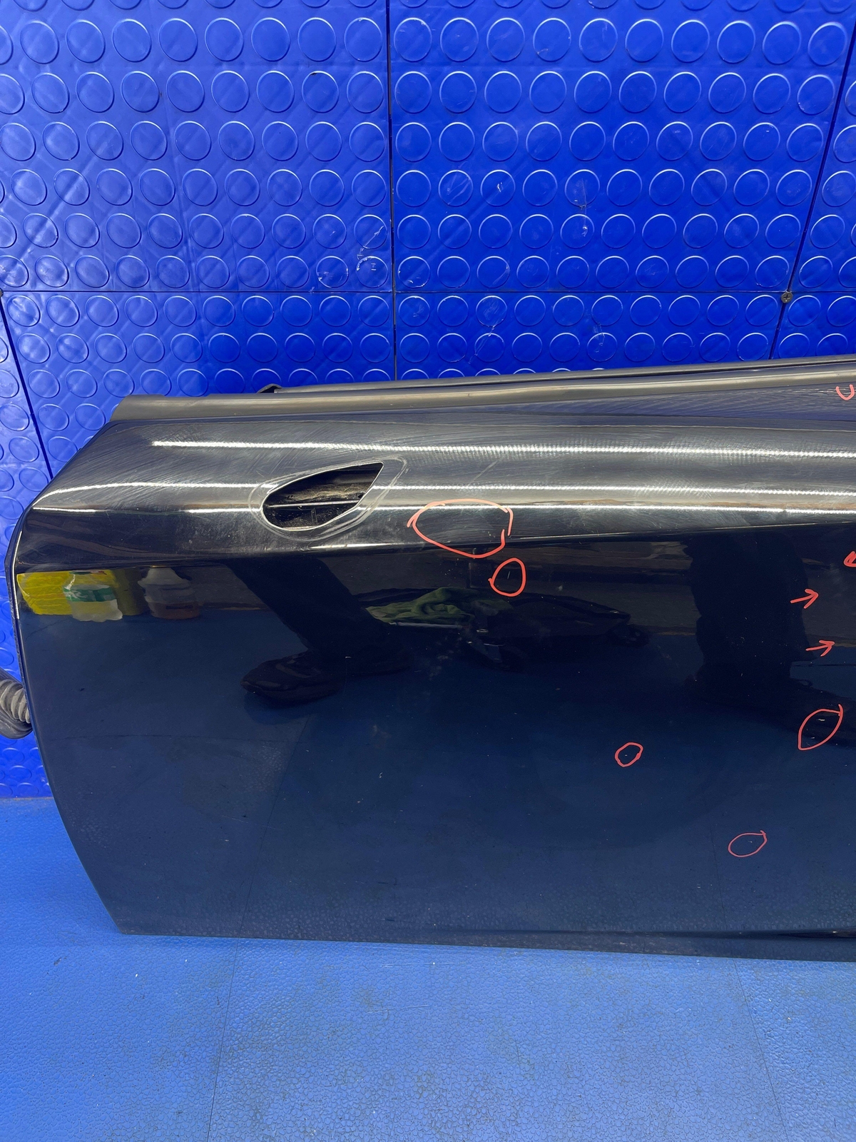 LAMBORGHINI GALLARDO OEM SPYDER FRONT LEFT DOOR NERO NOCTIS (LY9B)