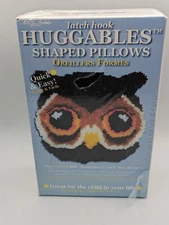 MCG Textile 'Huggables' Latch Hook OWL PILLOW #36209