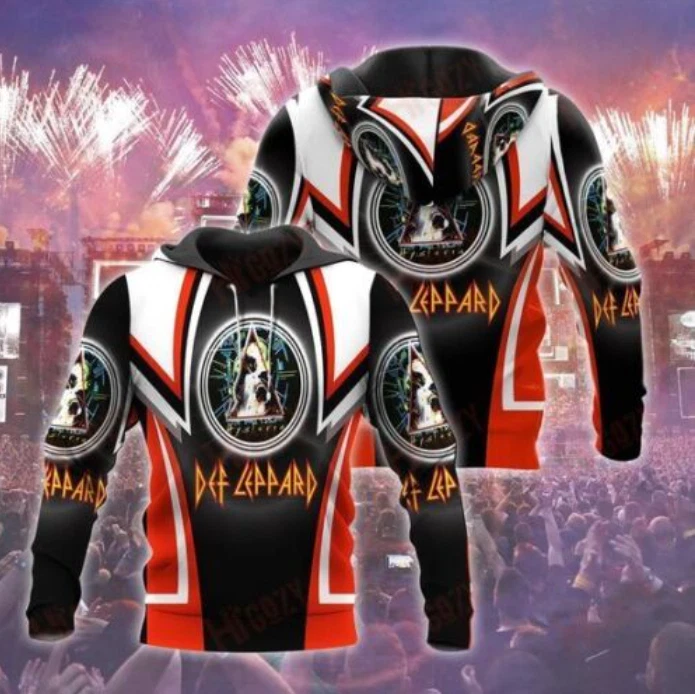 Def Leppard Hoodie 3D All Over Printed