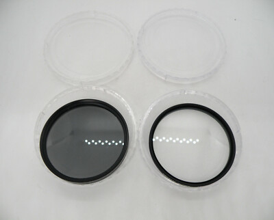 Crystal Optics Japan 72mm UV Ultraviolet & Thick P.L Filter Screw Lenses W/Cases