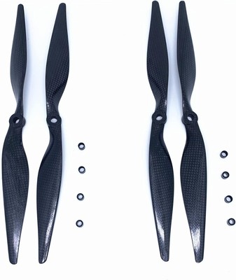 Replacement 2 Pairs 1365 Carbon Fiber CW CCW Propeller Compatible with RC