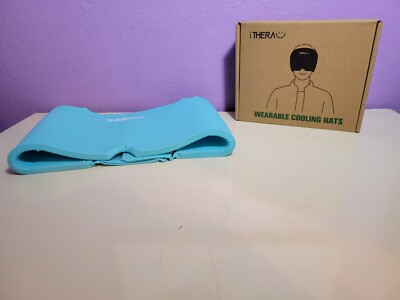 Cold Pack for Headaches (Wearable Cooling Hat) (Blue)