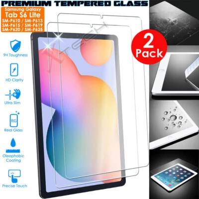 NOT SPECIFIED 2x 100% TEMPERED GLASS Screen Protector For Samsung Tab S6 Lite 10.4" P610/P620