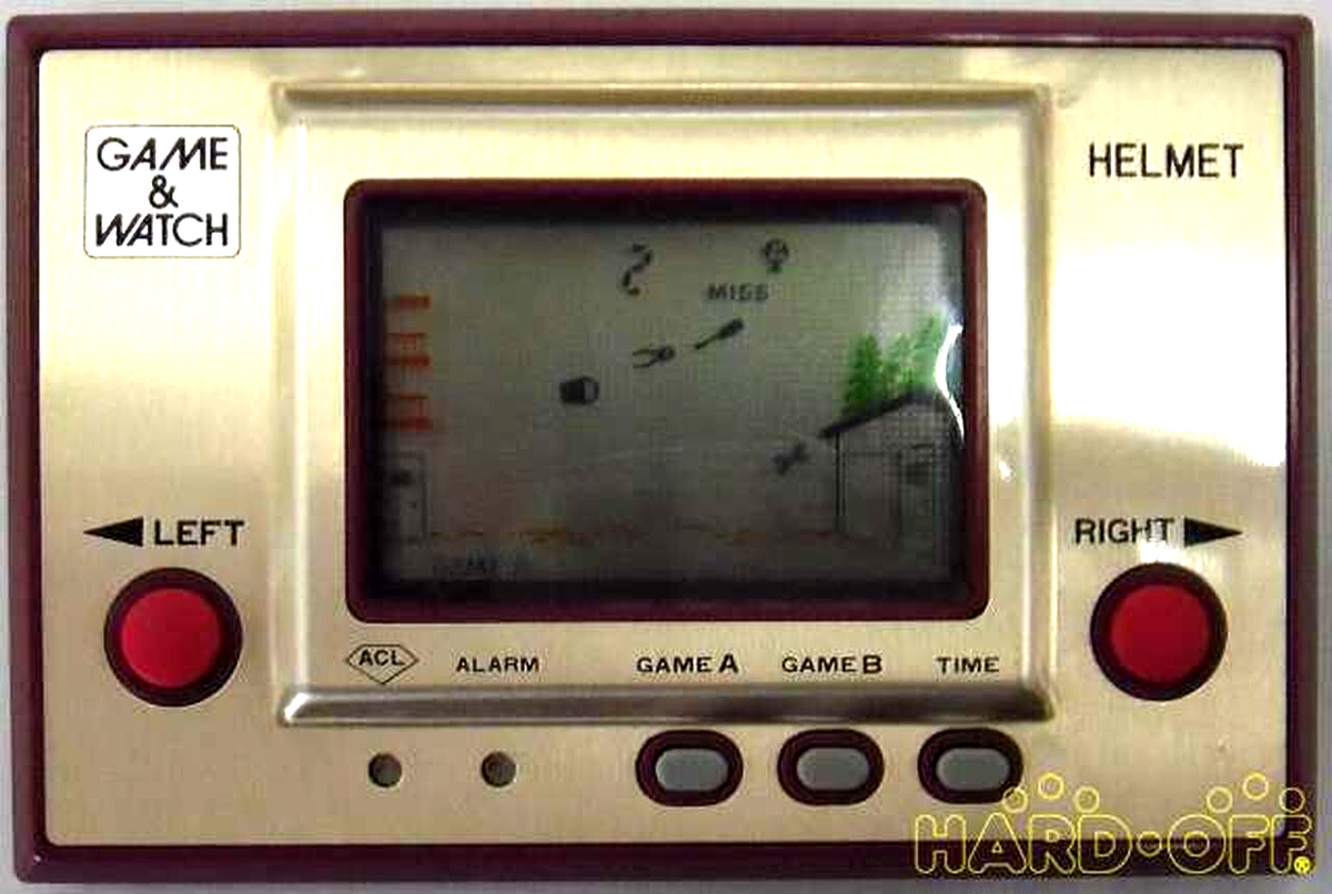 GAME&WATCH ヘルメット Nintendo HELMET CN-07 Game Watch Helmet Nintendo Cn-07 Vintage JPN Limited Edition