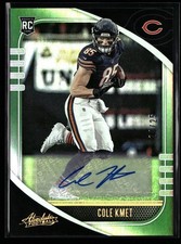 Cole Kmet 2020 Panini Absolute Signature Rookies Spectrum Green #/25 RC Auto