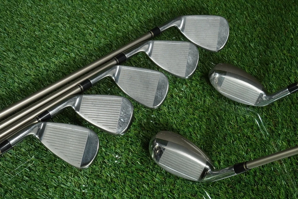 ADAMS IDEA A2 OS HYBRIDS IRONS SET 4H-PW 55G WOMENS LADIES RH, NICE + NEW GRIPS! - Image 2 of 4