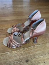 BRAND NEW Ray Rose Latin Ballroom Dance Shoes Women US Sz 5.5/6, 3  flared heel