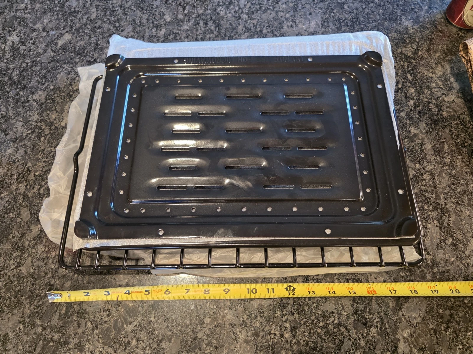 NEW MICROWAVE OVEN BROILING BAKING TRAY, RACK Over Rotating Tray GE Orig.
Opens in a new window or t