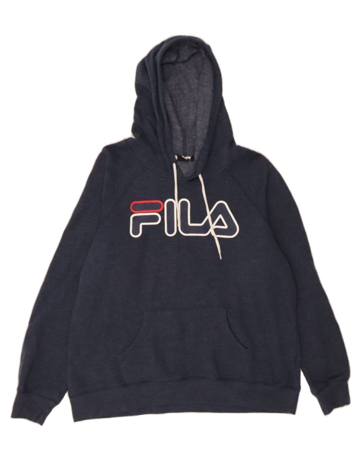 FILA maglione donna grafica con cappuccio UK 18 XL blu navy cotone PK07