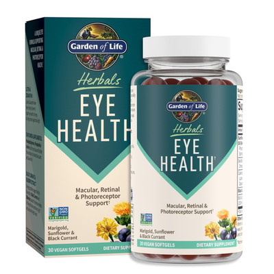 Garden Of Life Herbals Eye Health Supplement Sunflower Safflower Oil Lutein
