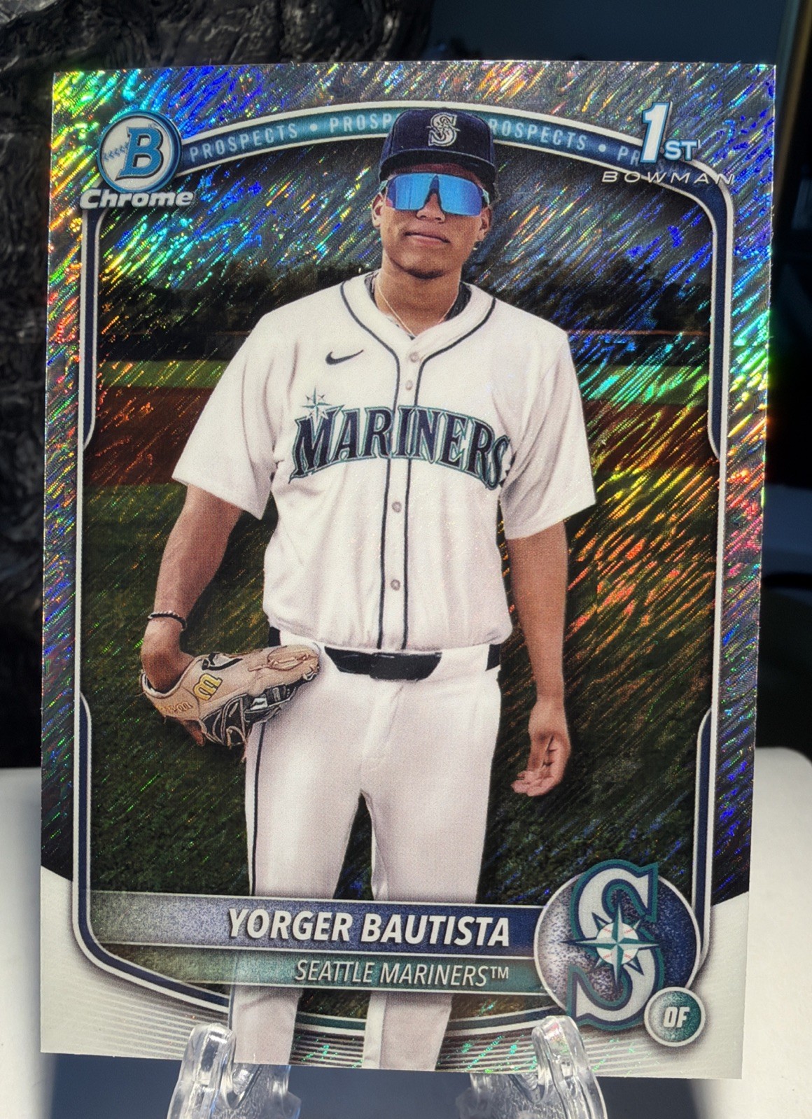 Yorger Bautista 2025 Bowman Chrome Shimmer Refractor #BCP-194 Mariners