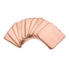 10Pcs Flat IC Chipset Thermal Copper Heatsink for CPU GPU 15 x 15 x 1.2mm