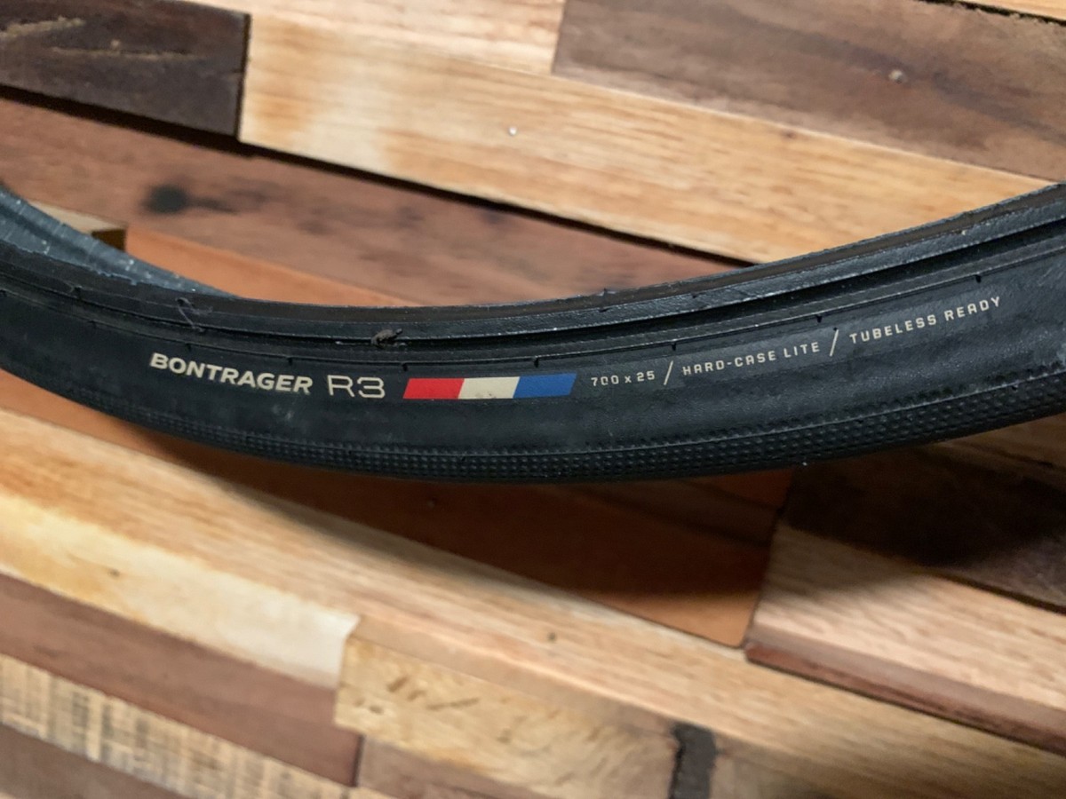 Bontrager R3 Hard Case Lite 700x25mm Tubeless Tire Used selling