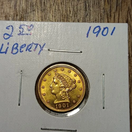 Photo of a 1901-P Liberty Quarter Eagle from an eBay listing that sold on Jul 16, 2026